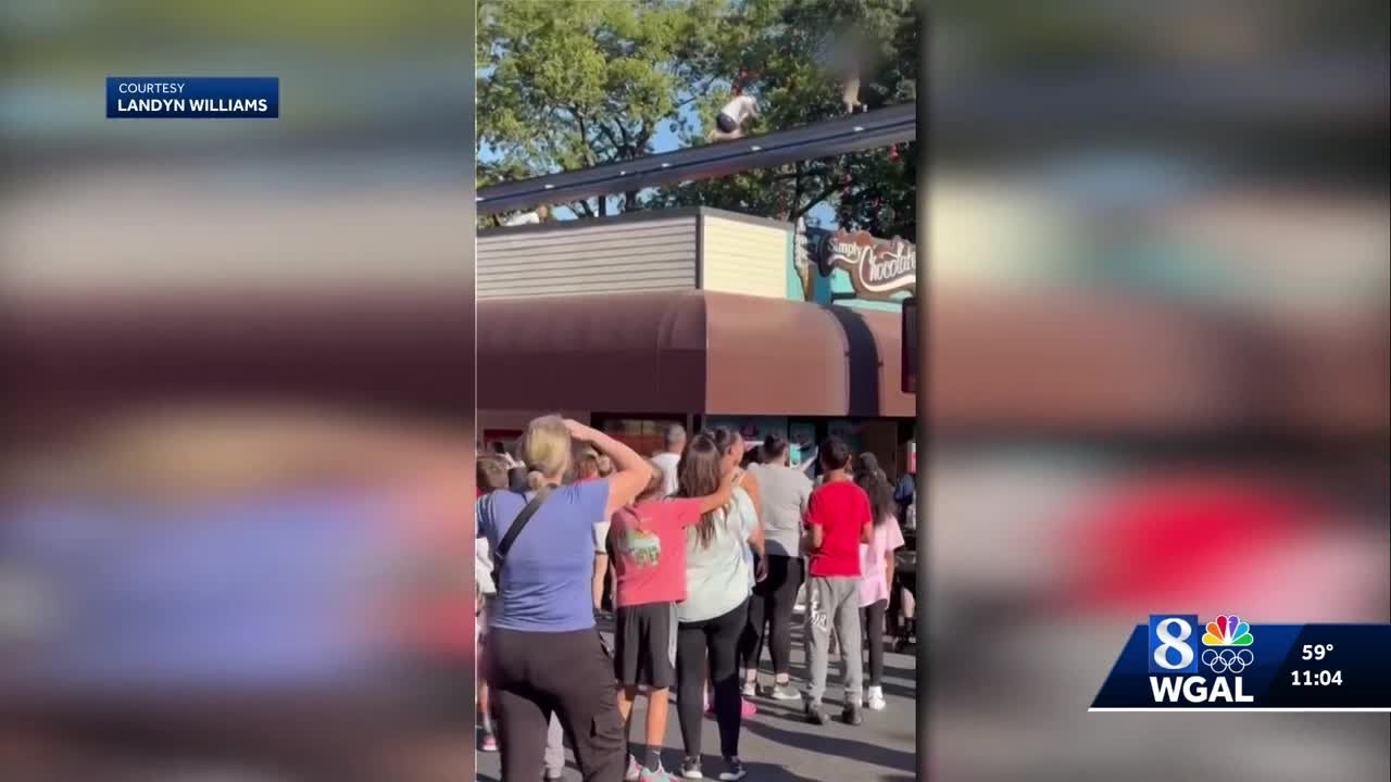 Child seen walking on monorail tracks at Hersheypark before being rescued