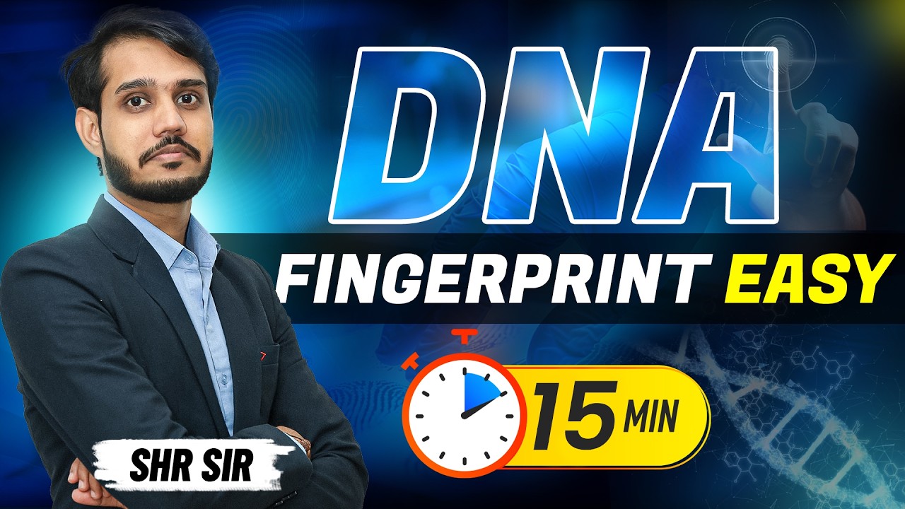 DNA Fingerprinting in 15 Minutes ⏱️NEET 2026 Preparation #shrsir #neet #mbss