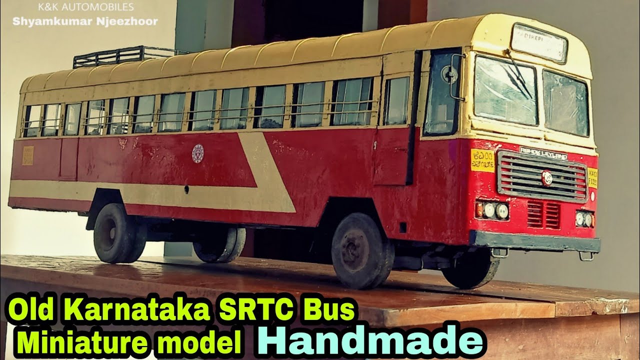 OLD KARNATAKA SRTC BUS MINIATURE WORK