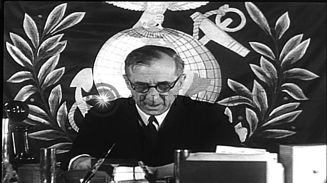 Major General Smedley Butler bares plot by 'Fascists' in Newtown Square Pennsylva...HD Stock Footage