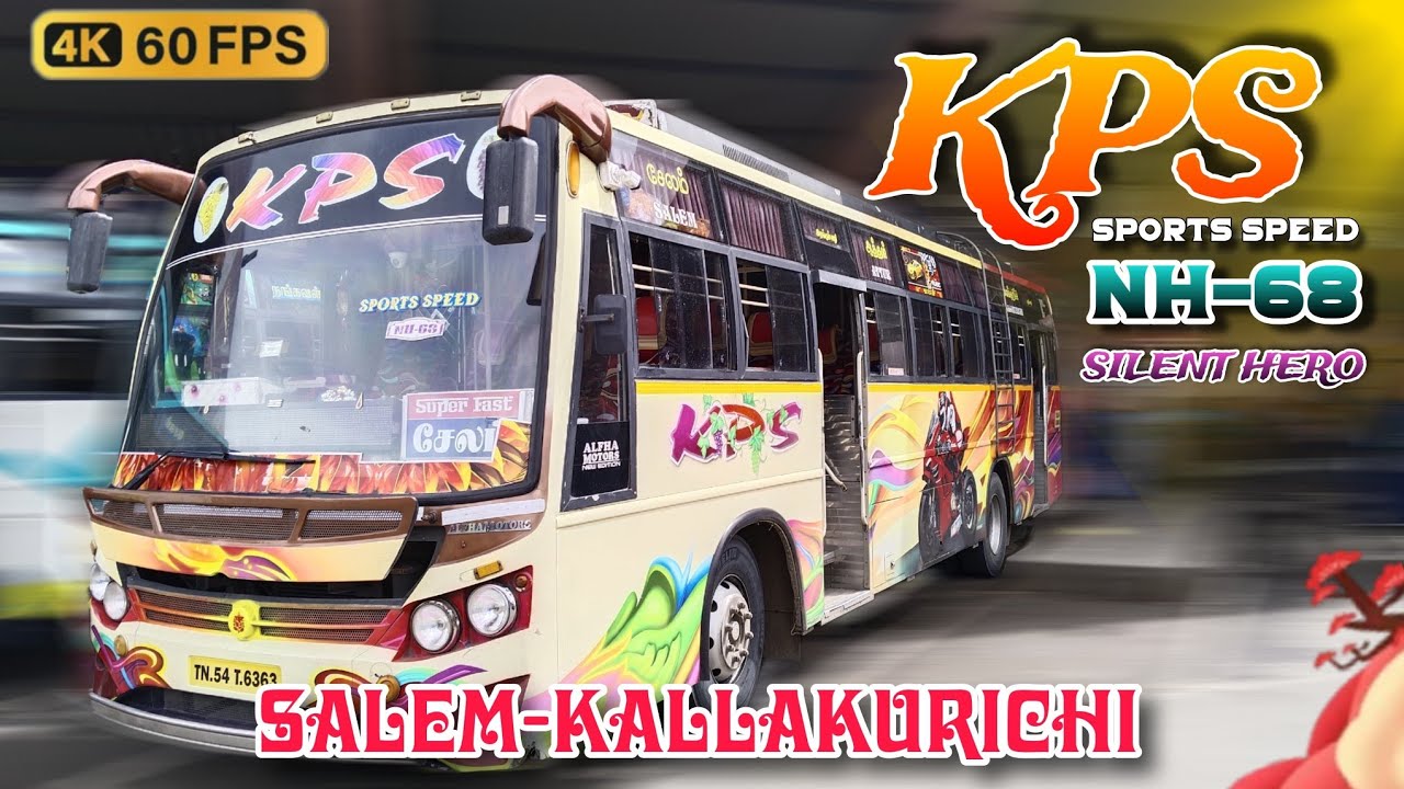 💖🚍KPS BUS SERVICE 🚍💖|Salem 🔁 Kallakurichi|121|NH:68|⛹️‍♂️ Sports Speed 🏇|Travel With GRB|EP:169