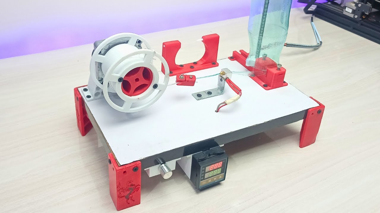 Upgrading My PET Bottle to Filament Making PET Machine with more Stronger Parts
