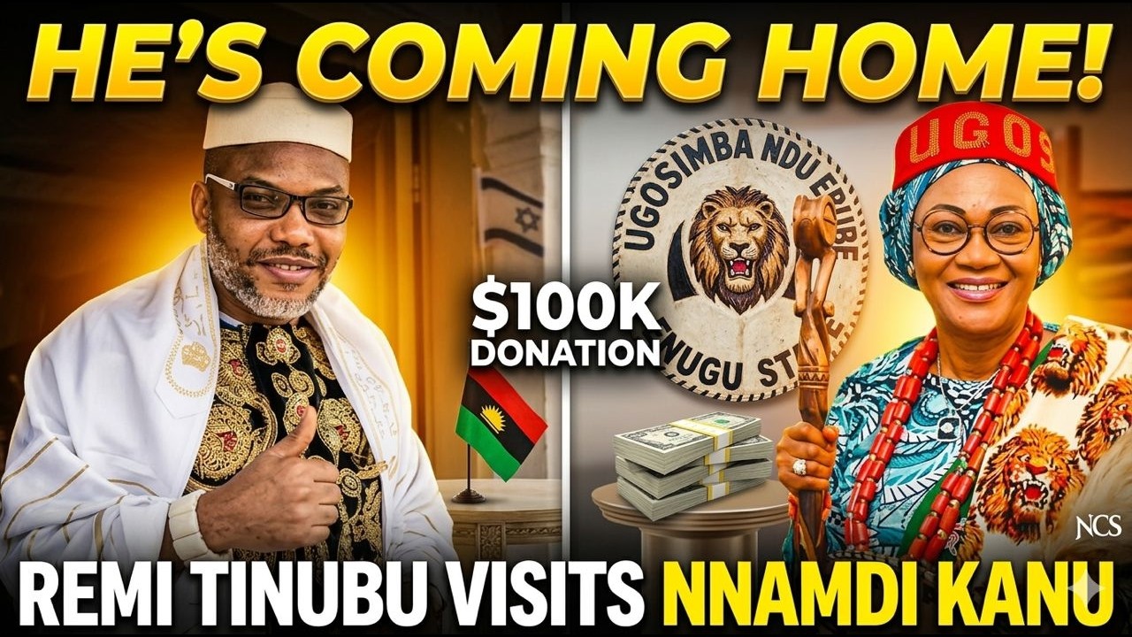 MASSIVE JUBILATION ERUPT AMONGST BIAFRANS  AS Remi Tinubu (1st LADY)Visit NNAMDI KANU Donate$100,000