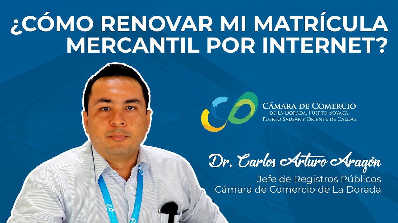¿Cómo renovar mi matrícula mercantil por internet? - Paso a paso educativo