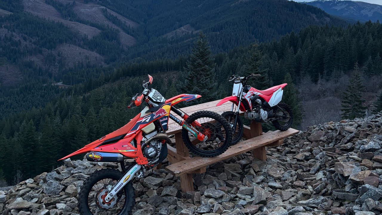 Almost￼ died on a Mtb trail with my CRF 110 ￼￼