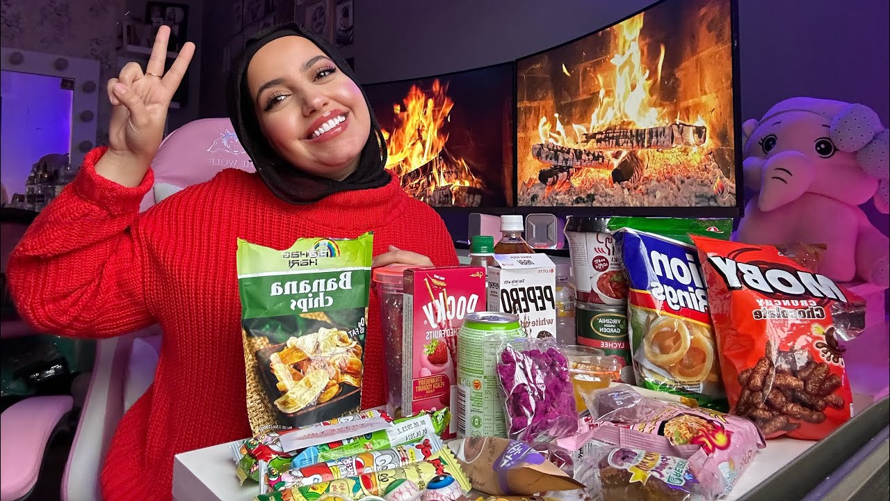 جربت اغرب السناكات الكورية والآسيوية | معدتي ما تحملت أبداً😣