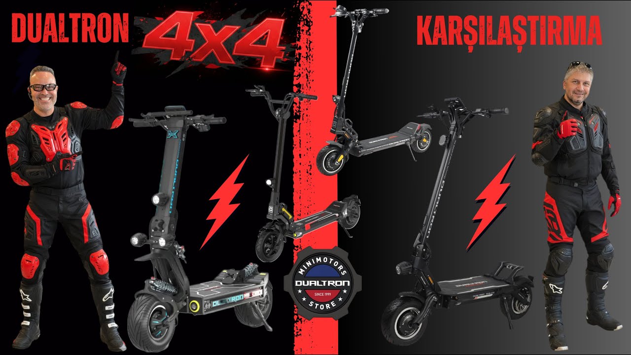 DUALTRON ELEKTRİKLİ SCOOTER 4X4 SEGMENT LİDERLERİ MAÇKA STORE'DA KARŞILAŞTIRMA SERİSİ