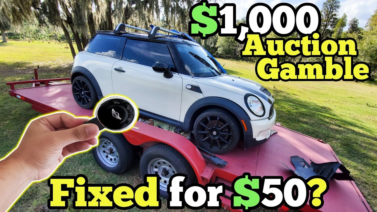Someone TAMPERED with our $1,000 MINI Cooper at Auction! Can a $50 Hack Bring it Back to Life?