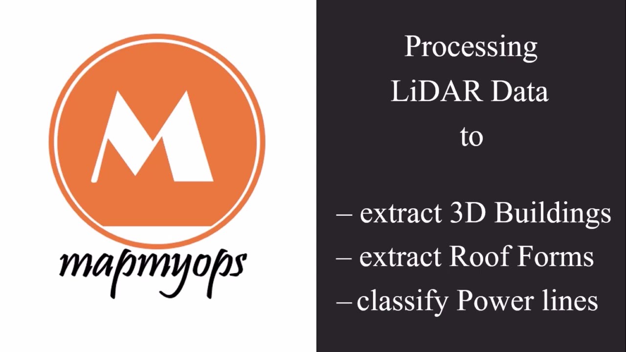 Processing LiDAR Data to extract Building Footprint, extract Roof Forms, and to identify Power Lines