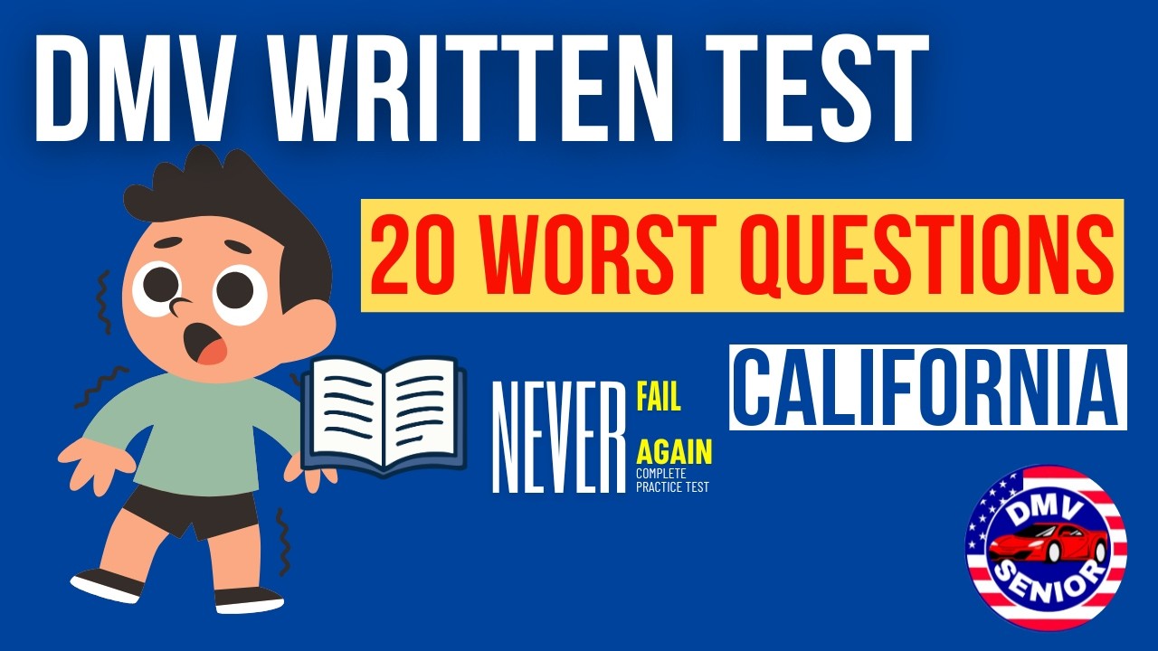 20 Hardest DMV Permit Test Questions | 2026 California DMV written test