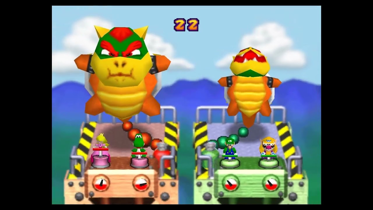 Mario Party 2 Mini-Game Coaster Easy Course Peach