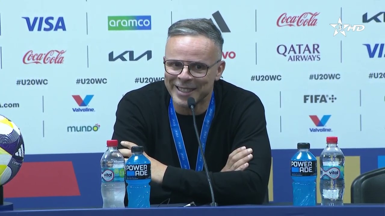 🎙️| اللقاء الإعلامي ل المنتخب الوطني المغربي بعد التتويج باللقب التاريخي كأس العالم 2025