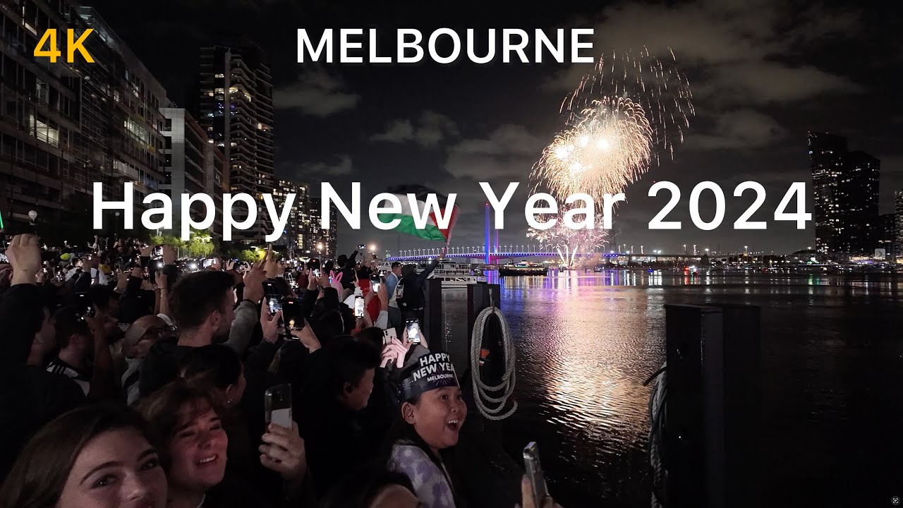 New Year 2024 Fireworks Melbourne Australia