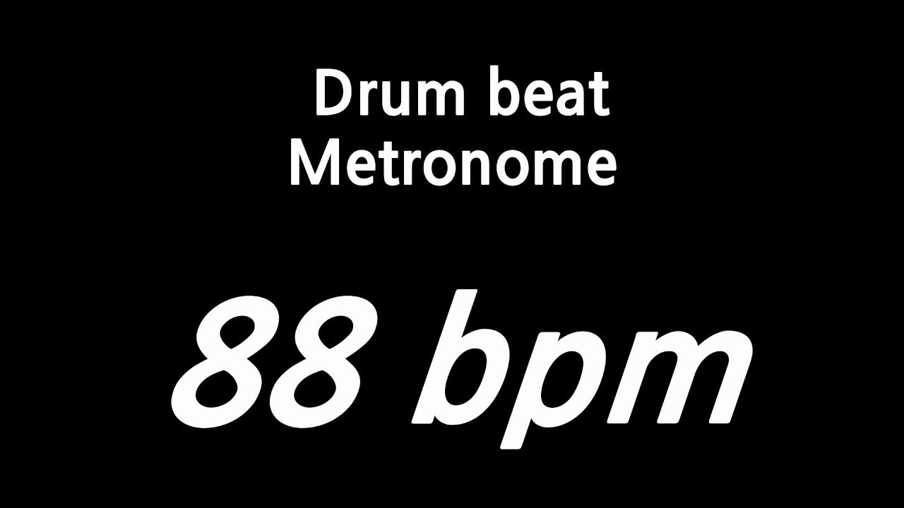 88 bpm metronome drum