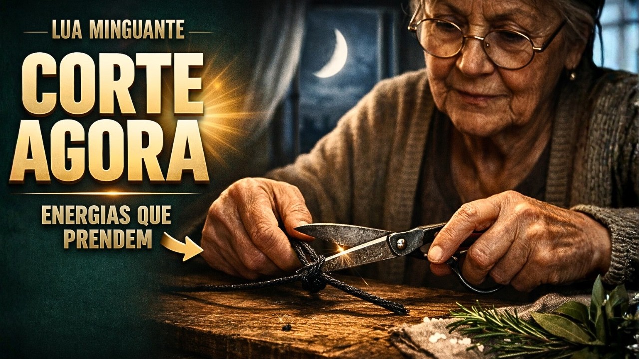 LUA MINGUANTE: CORTE AGORA AS ENERGIAS QUE TE PRENDEM E SINTA A VIDA DESTRAVAR (JEITO ANTIGO)