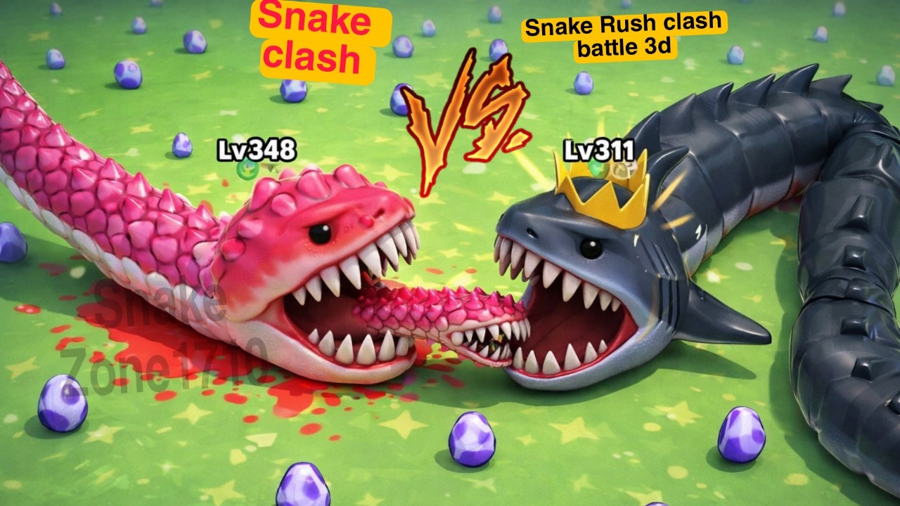 👻Snake Clash New update 73.0.0 | 👑snake rush clash battle 3d gameplay