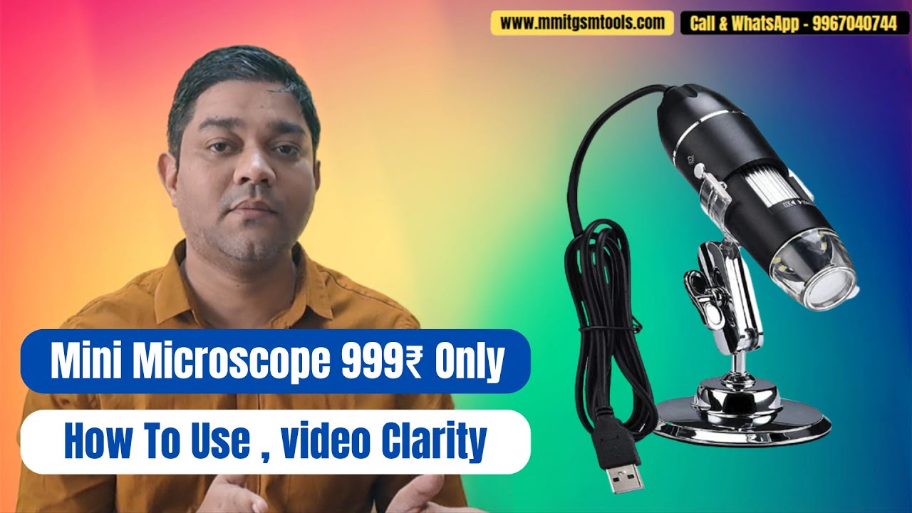 Mini Microscope 999₹ Only (Review Video , How To Use , video Clarity)