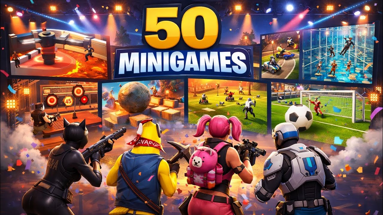 50 minigames in Fortnite?!
