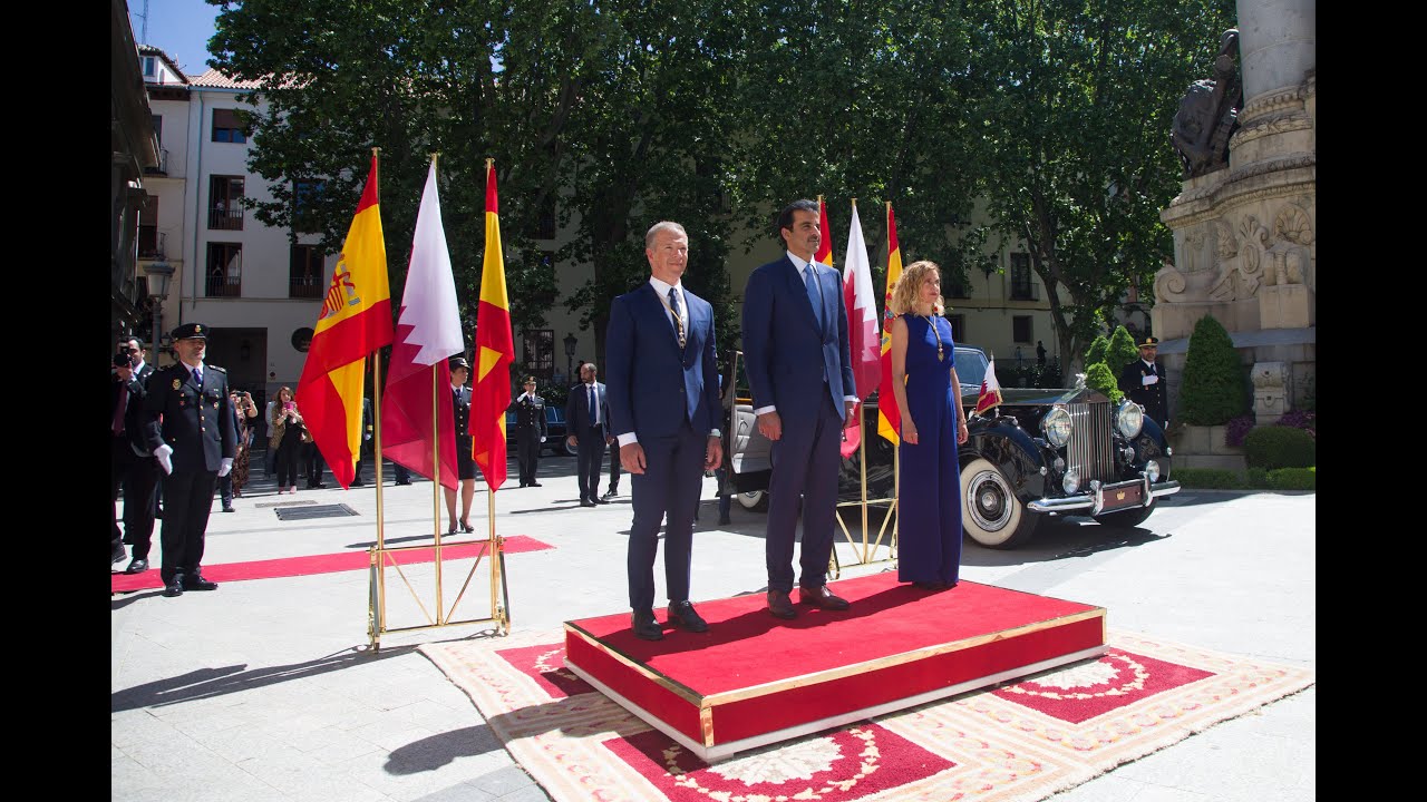 Las Cortes Generales reciben la visita de Estado del emir del estado de Qatar