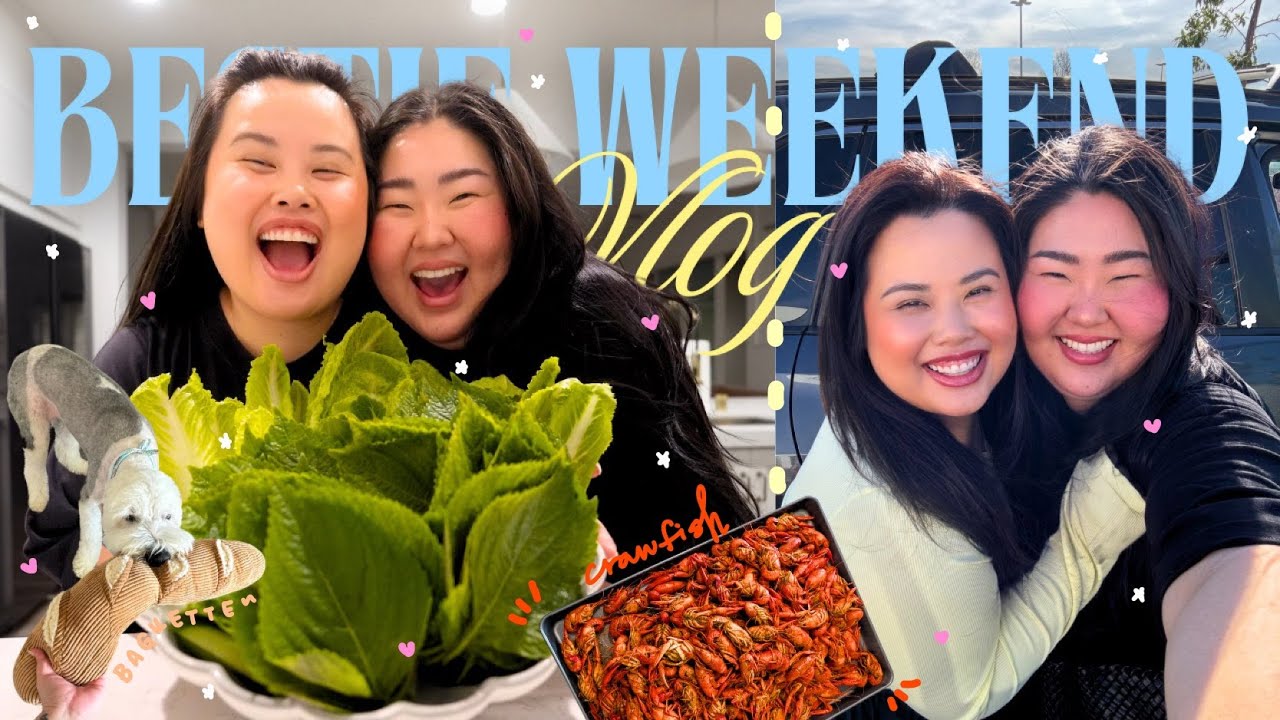 WEEKLY VLOG 💖: 10lbs *HUGE* Crawfish Boil 🦞 Cooking w/ bestie 👩🏻‍🍳🍳, HomeGoods shopping + sleepover!