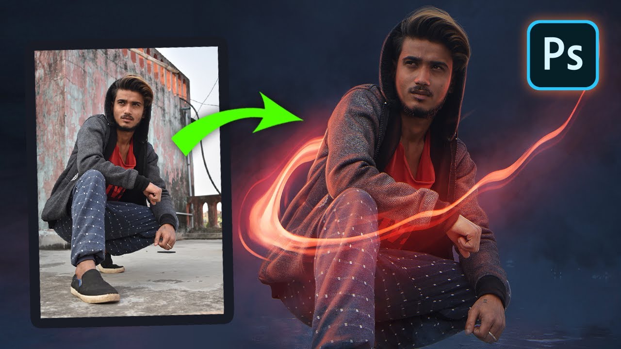 Photoshop Manipulation - How do I Created Glowing Spiral Photoshop Manipulation