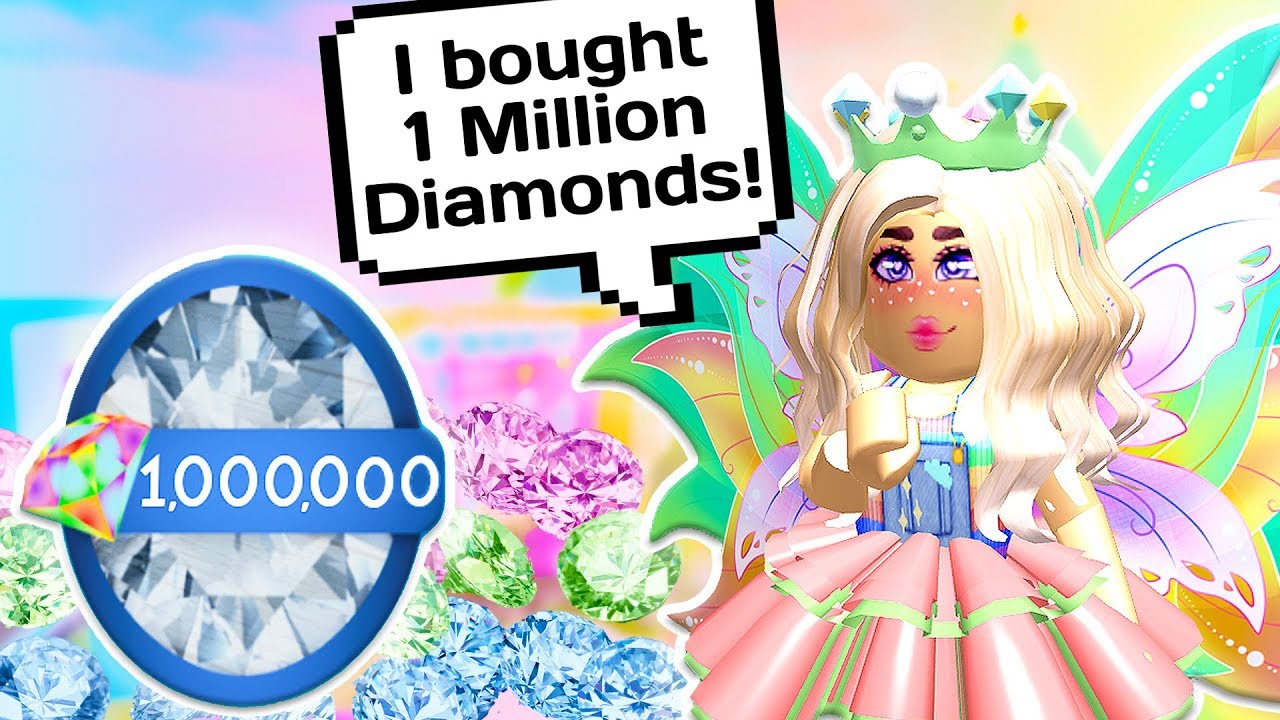 I BOUGHT 1 MILLION DIAMONDS IN ROYALE HIGH! 🏰💎 // Spending 78,000 Robux in Roblox