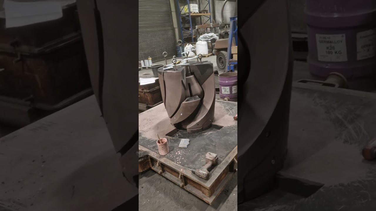 Gießerei - Foundry - Leitschaufelgehäuse - Handformer - Kernpaket