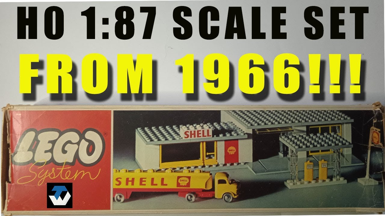 Vintage Lego set 325 Sell Station with HO 1:87 Mercedes Tank Truck review + speed build process.