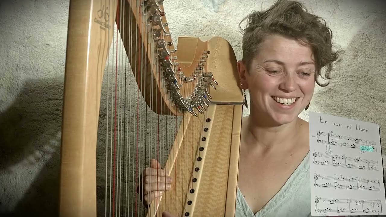 Deep Into The Harp  : En Noir et Blanc : Cours Tutoriel avec Urielle