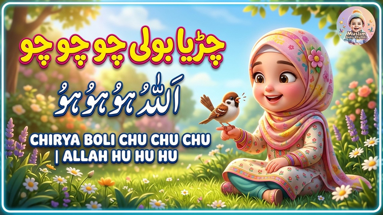 Chirya Boli Choon Choon 🐦 Allah Hoo Allah Hoo | Islamic Lullaby for Kids