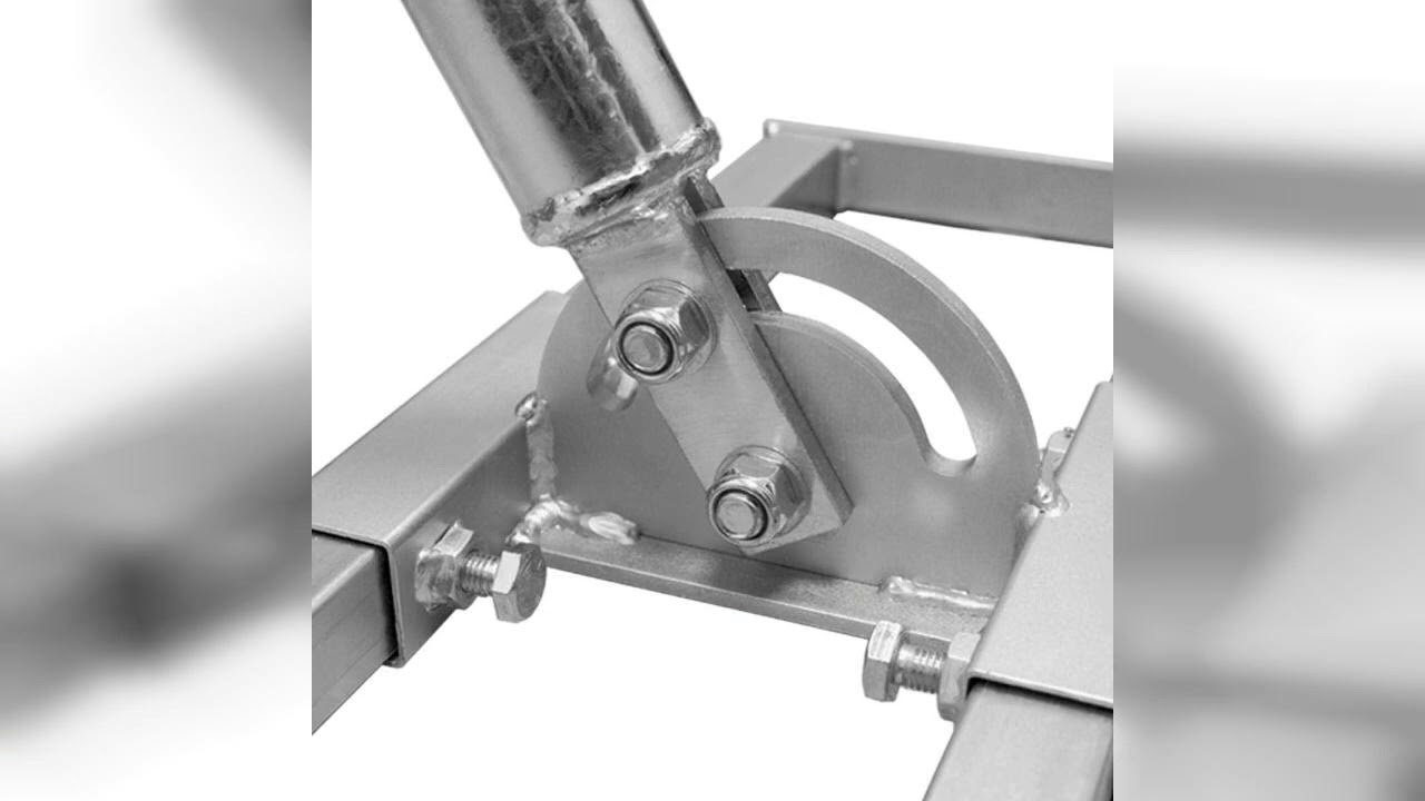 Rezension: Premium X Profi SAT Dachsparrenhalter 100cm Mast 48mm feuerverzinkt Sparren-Halterung ...