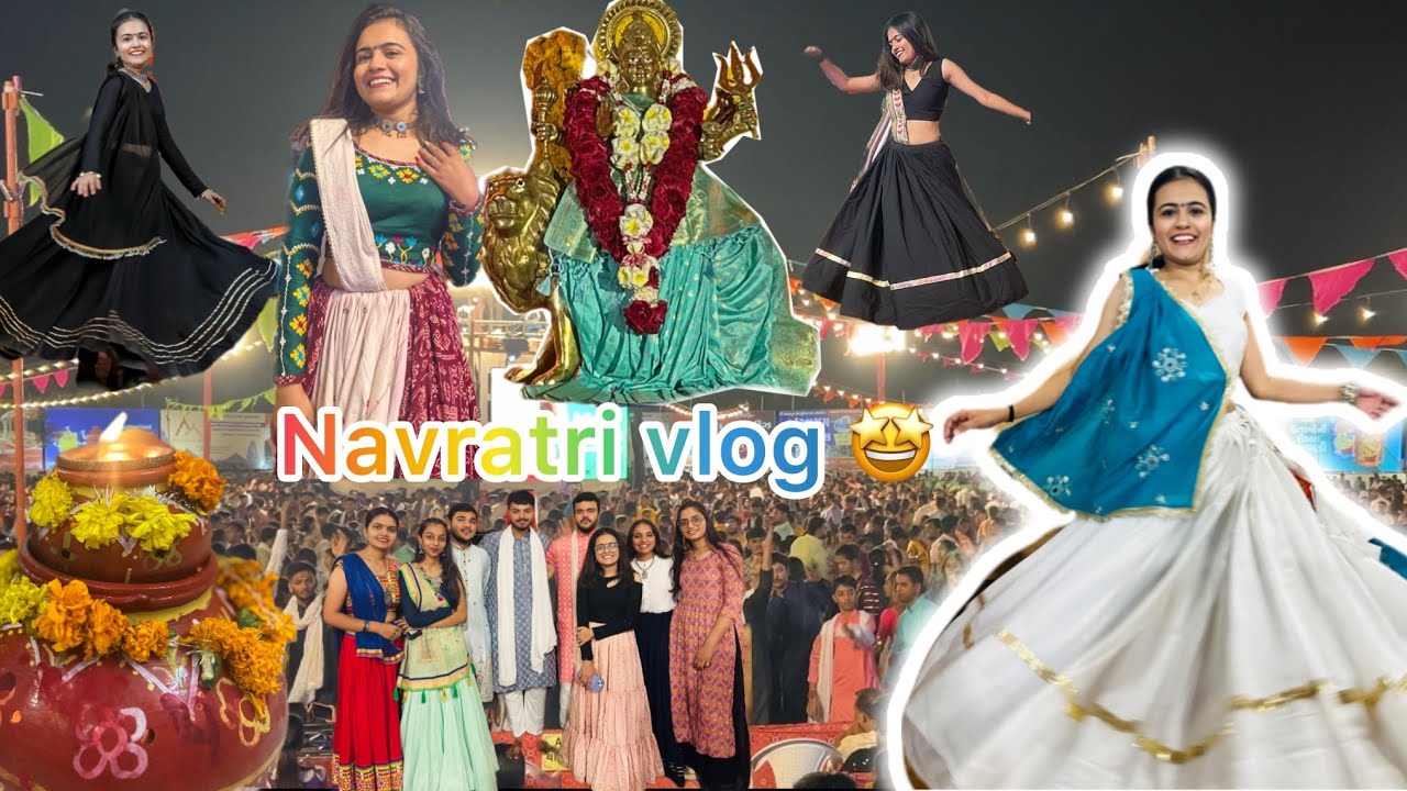 Kathaa:  navratri vlog, nom no Havan , garbo vadayo bv j maja aavi 🤩❤️