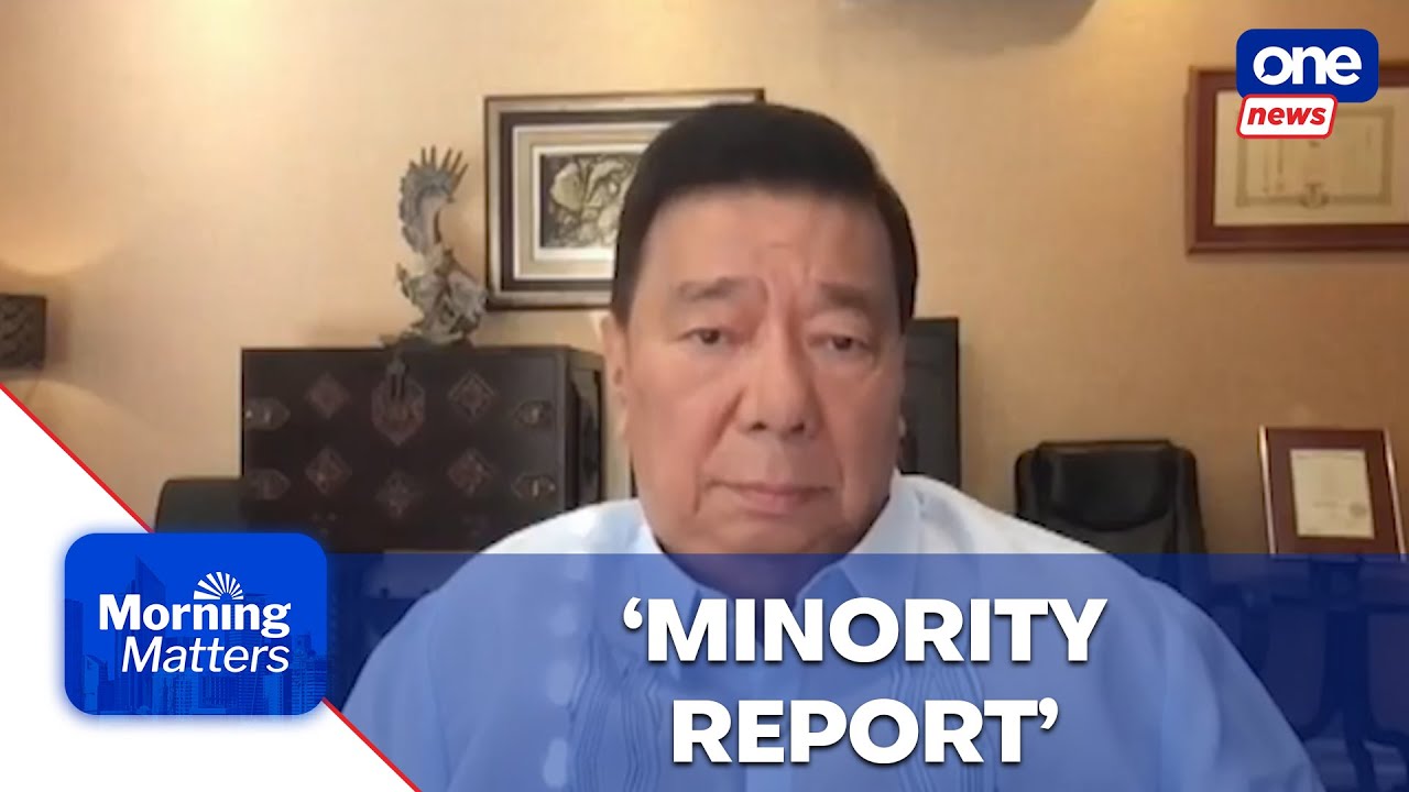 Drilon: ‘Minority report’ discourteous to Blue Ribbon Committee | Morning Matters 