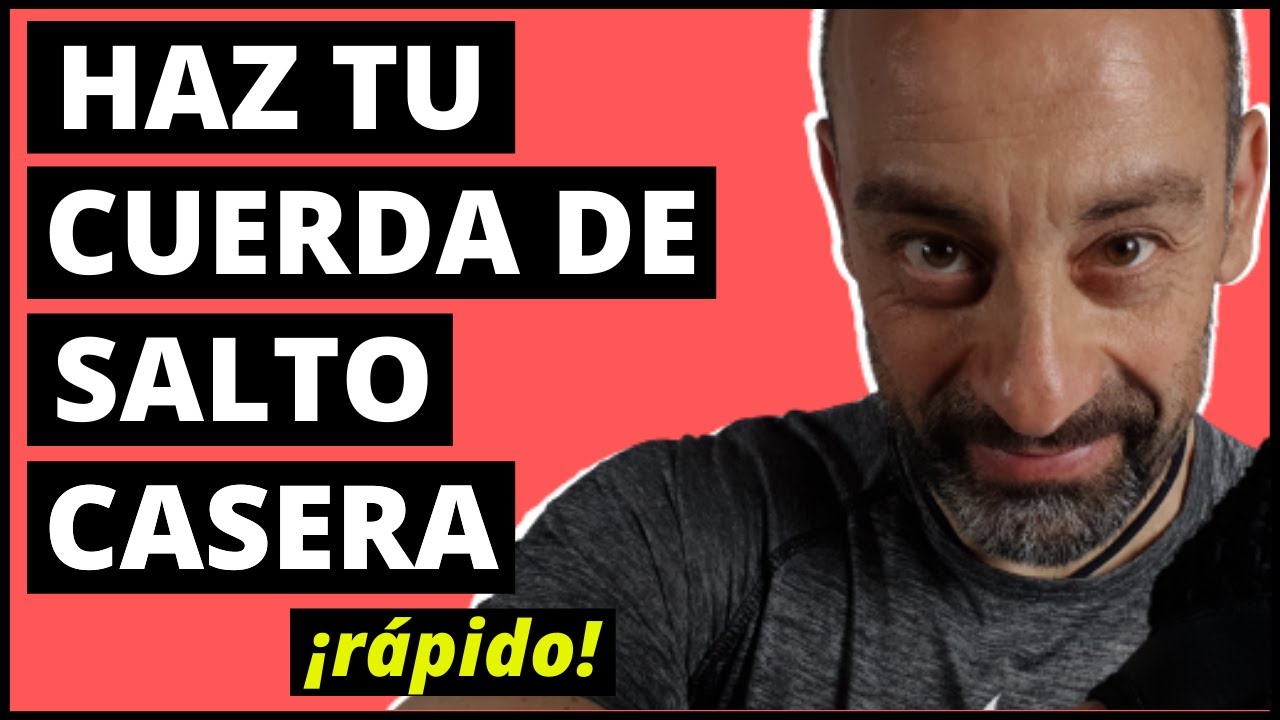 ✅Cómo hacer una CUERDA DE SALTO [en 2 minutos] 🤸‍♀️FÁCIL ECONÓMICA Y EFECTIVA 💪