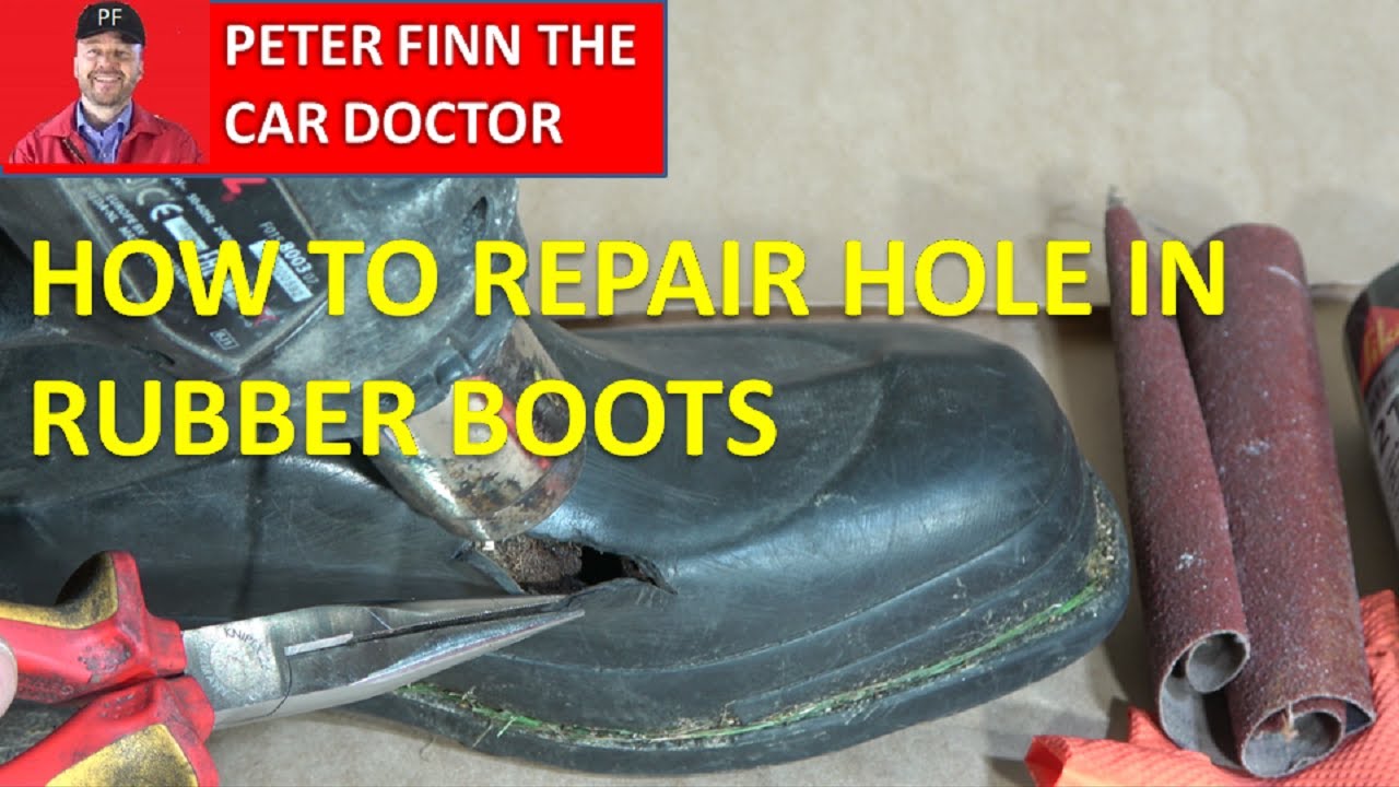 How to repair broken Hole or Scratch in rubber Boots. New Innovative Recycling economy. Durable way!