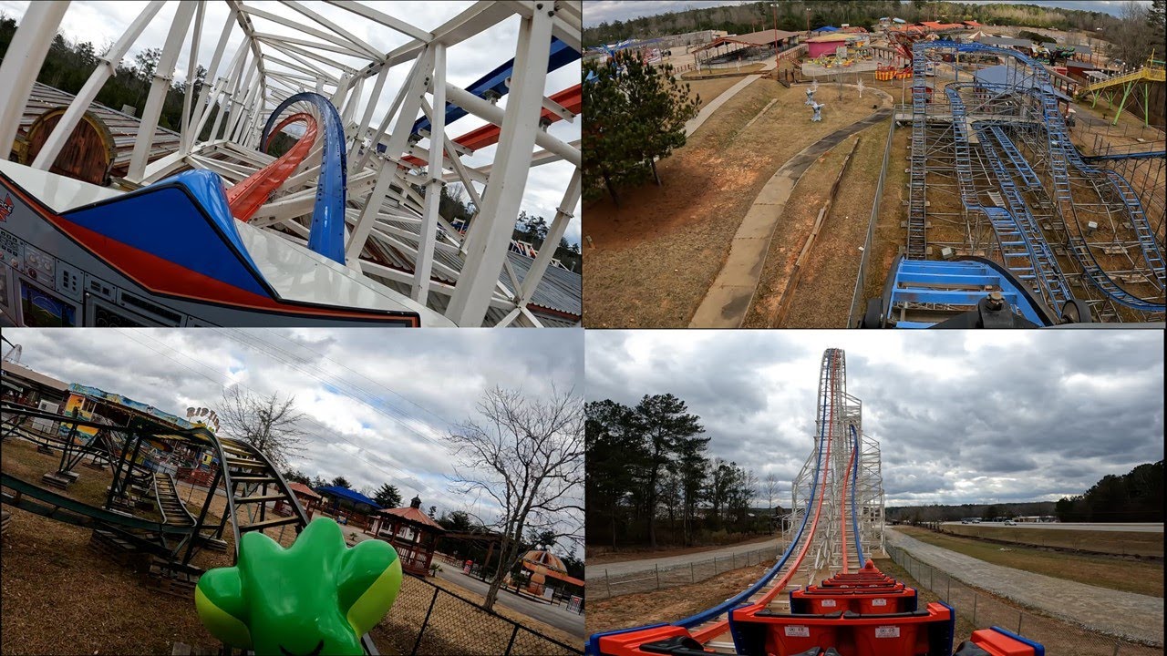 Every COASTER POV + ARIEFORCE ONE Backseat | Fun Spot Atlanta