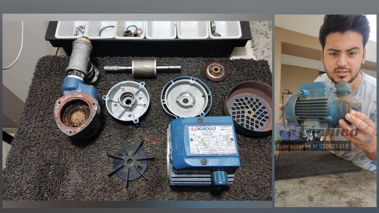 mantenimiento de bomba periférica de medio caballo 0.5 HP pedrollo