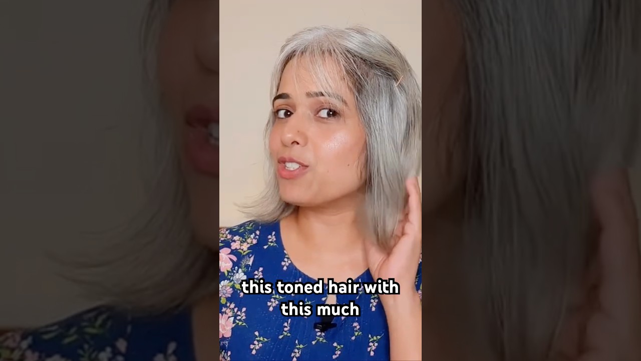 🤯 Unbelievable Results! Purple shampoo alternative.   #purple shampoo #grayhair #hairtoner