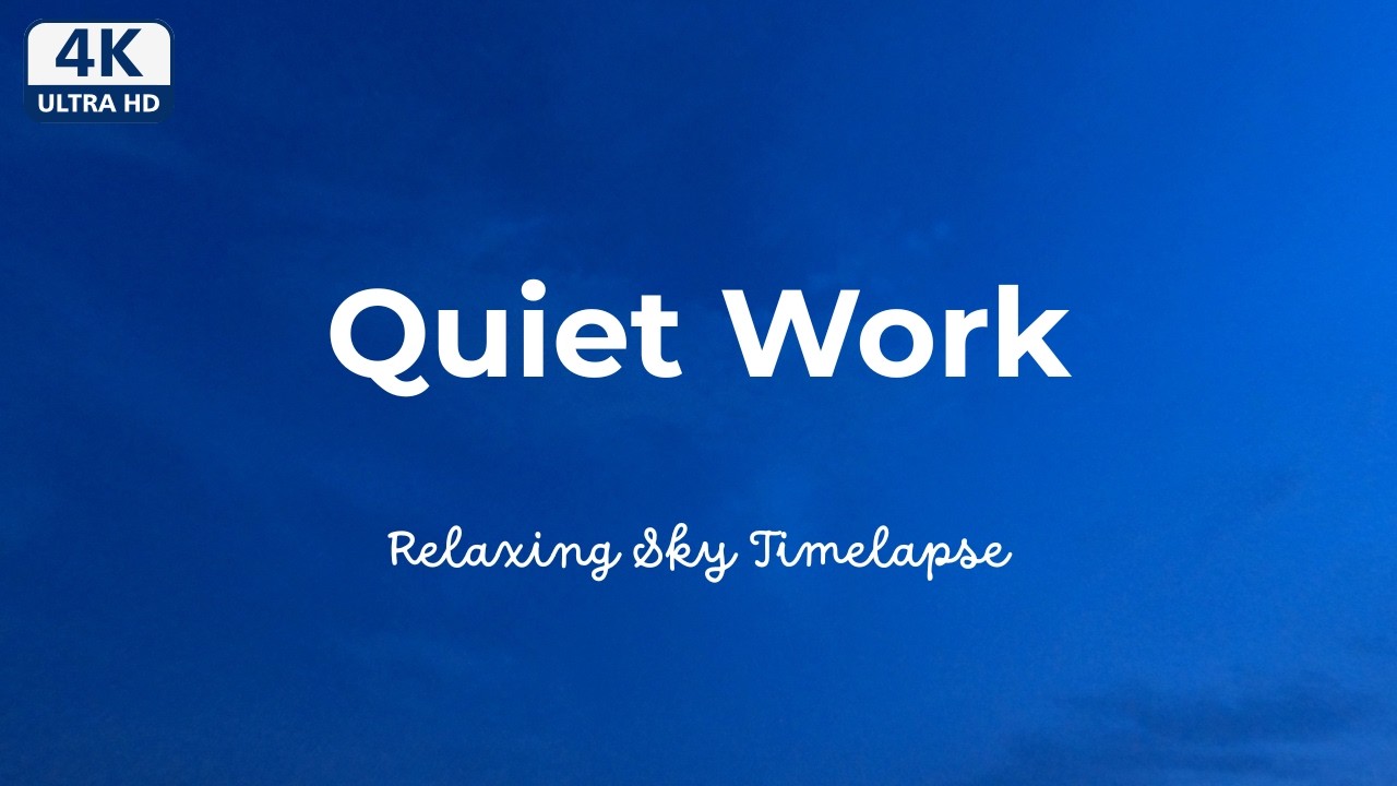Quiet Work Music – Calm Focus Background Sound