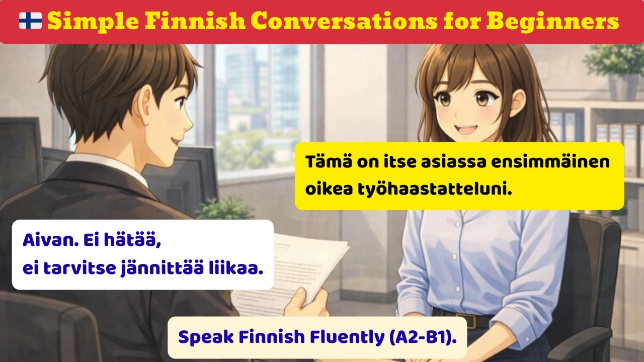 🇫🇮 Simple Finnish Conversations for Beginners  ✅ Speak Finnish Fluently (A2-B1).