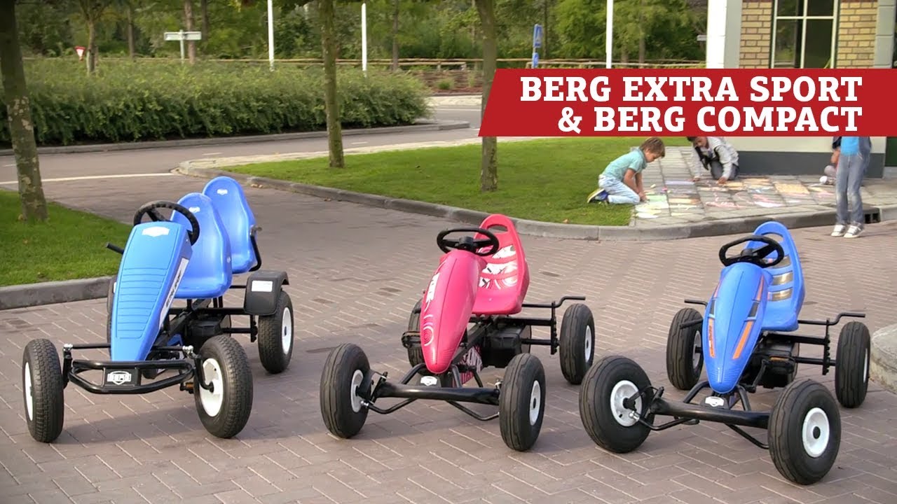 BERG Classic Extra Sport, BERG Compact Sport & BERG Compact Pink pedal go-karts