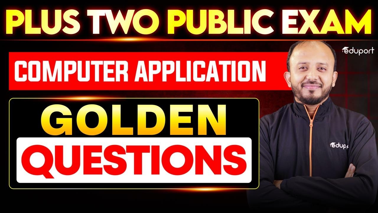 Plus Two Computer application Golden questions| Eduport Plus Two