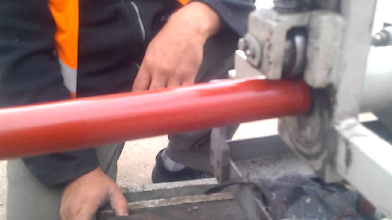 ranuradora para caños  de hierro