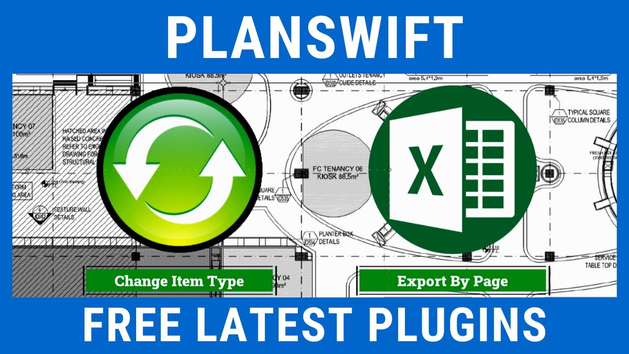 БЕСПЛАТНЫЕ плагины PlanSwift | Изменить тип элемента | Экспорт по страницам