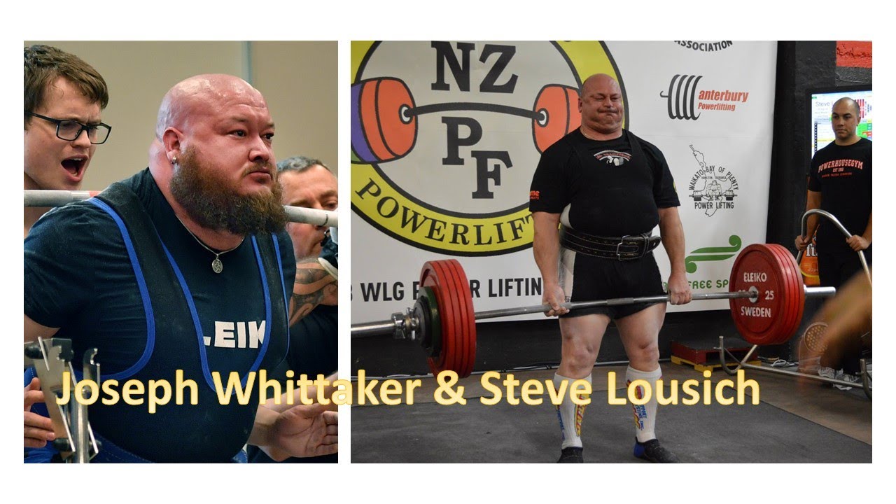 New Zealand Powerlifting GOAT Steve Lousich with WP Superstar Joe Whittaker
