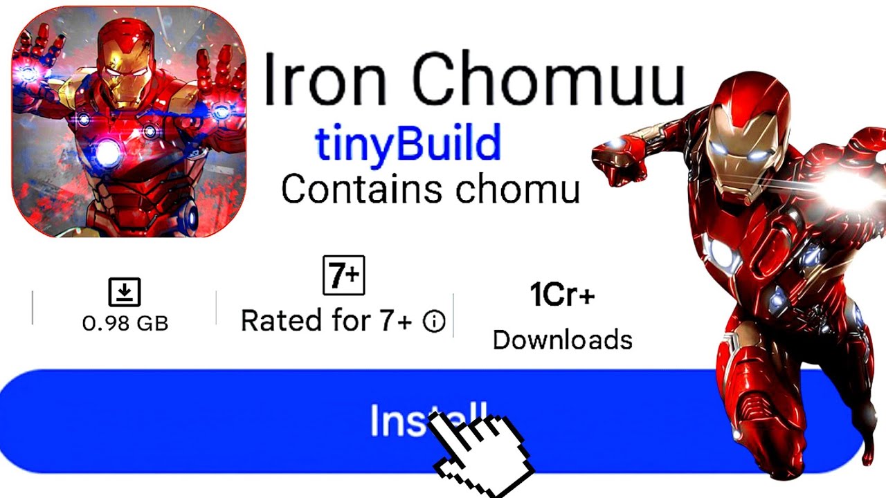I play funniest🤣 Ironman games on Play Store🤫