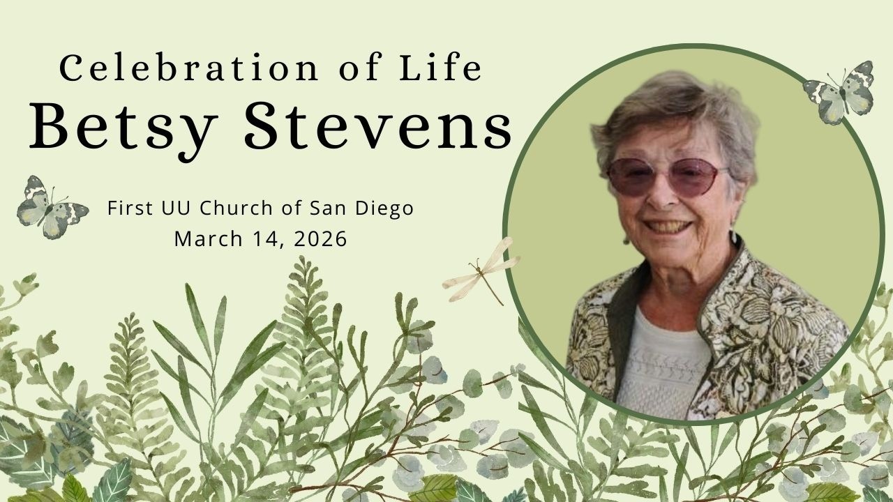 Celebration of Life for Betsy Stevens — March 14, 2026