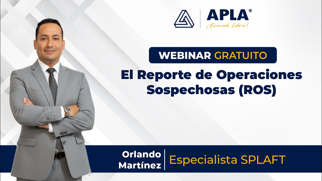 Webinar Gratuito | El Reporte de Operaciones Sospechosas