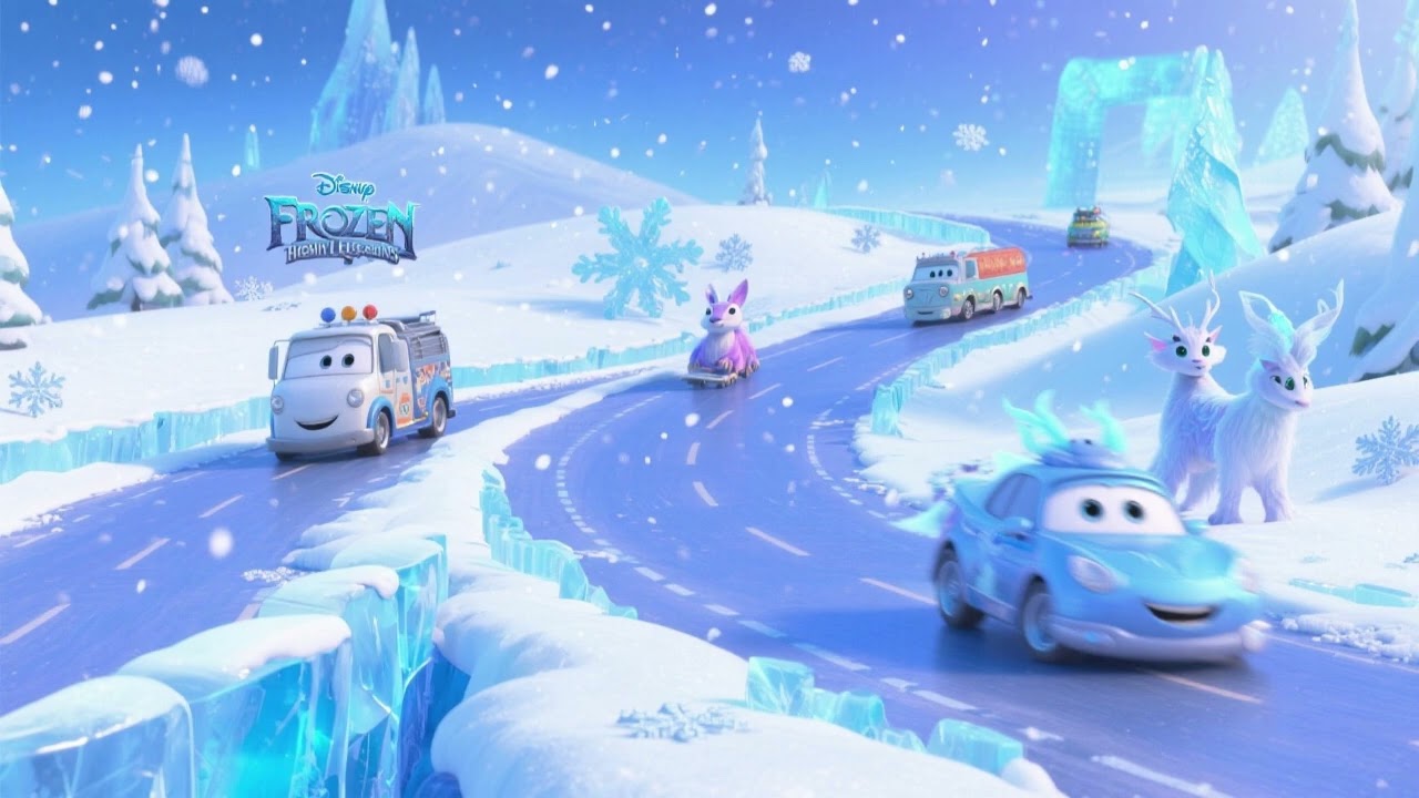 ❄️ Frozen Highway Legends | Epic Winter Adventure for Kids! 🚗⛄