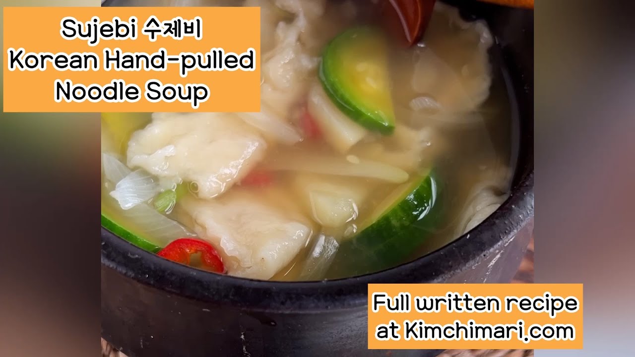 Fun and easy Sujebi - Korean Hand-pulled noodle soup or Hand-torn dough soup will warm you up!